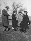 Buy Reporters Following Lady Nancy Astor Through the Park Taking Notes on Her Comments at AllPosters.com