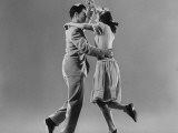 Kaye Popp and Stanley Catron Demonstrating a Step of the Lindy Hop