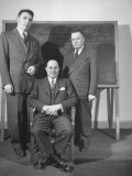 Buy Members from the Board of Regents Posing in Front of a Blackboard at AllPosters.com