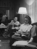Students Joseph Ware and His Fiance Jackie Walck Doing their Homework