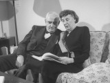 Buy Senator Arthur H. Vandenberg Sitting on Sofa with His Wife at AllPosters.com