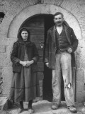 Greek Farmer and Wife Outside Home