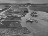 Buy Aerial View of Airport with Irish Planes on Runway at AllPosters.com