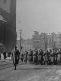 Buy Army Band Marching Through Town Square at AllPosters.com