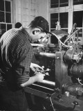 Man Working with Molded Plastics at Barton Molding Co