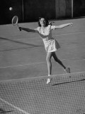 Marcia Van Dyke Playing Tennis