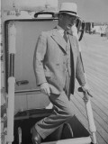 Admiral Arthur J. Hepburn Wearing Civilian Clothes