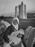 Refugee Woman Carrying Child