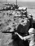 Haganah Members Learing to Man Guns