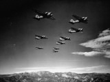 B18 Bombers Flying in a Formation