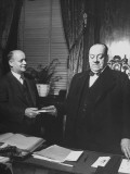 Buy Mayor Camillien Houde, Standing Behind Desk at AllPosters.com