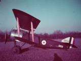 Side View of WWI Sopwith Fighter, on Ground