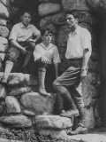 Buy Poet Robinson Jeffers Posing with Sons at AllPosters.com