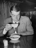 Buy New York Yankee Joe Dimaggio Drinking Coffee at AllPosters.com