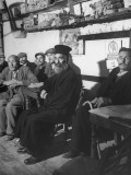 Shabby Villagers in a Village Cafe
