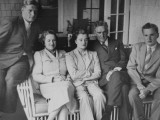 Bruce Barton Posing for Picture with His Family