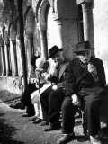 Elderly People Waiting their Turn to Vote