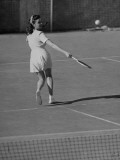 Marcia Van Dyke Playing Tennis