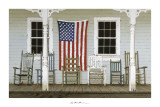 Chair Family with Flags
