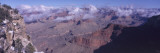Wide Angle View Looking East from Point Near Mojave Point on South Rim in Winter