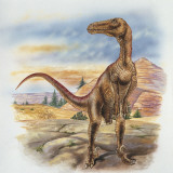 Utahraptor Dinosaur in the Forest (Utahraptor Ostrommaysorum)