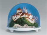 Buy Close-Up of a Figurine of a Castle on a Mountain in a Snow Globe at AllPosters.com