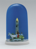 Close-Up of Figurines of Molly Malone and a Horsecart in a Snow Globe