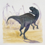 Yangchuanosaurus Running in the Forest