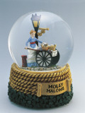 Figurine of Molly Malone Statue in a Snow Globe