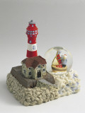 Figurine of a Lighthouse with a Snow Globe