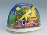 Close-Up of Figurines of Actors at Hollywood Set in a Snow Globe