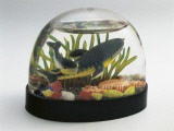 Close-Up of a Snow Globe with Underwater Scene