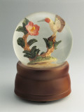 Buy Figurine of a Hummingbird with a Flower in a Snow Globe at AllPosters.com