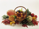 Close-Up of Fruits and Vegetables