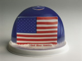 American Flag in a Snow Globe