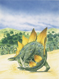 Stegosaurus Dinosaur in the Forest