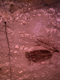 Pictograph of Native American Rock