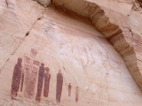 Detail of Great Gallery Panel of Native American Pictographs