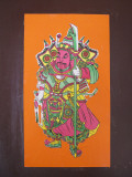 China, Hong Kong, Poster of General Guan Yu, Guarding God, to Drive Away Evil