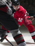 Ice Hockey Players Facing Off