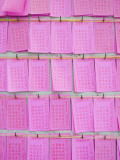 China, Hong Kong, Paper Telling Fortune at Wong Tai Sin Temple