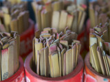 China, Hong Kong, Bamboo Sticks for Divination at Wong Tai Sin Temple