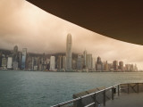 China, Hong Kong, Morning View of Downtown High Rise in Victoria Harbor, Including Ifc2