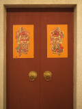 China, Hong Kong, Poster of General Guan Yu, Guarding God, to Drive Away Evil