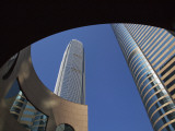 China, Hong Kong, Building Against Blue Sky