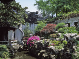 China, Shanghai, Landscape of Traditional Chinese Garden, Yu Yuan Garden