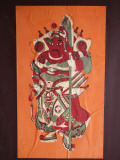 China, Hong Kong, Poster of General Guan Yu, Guarding God, to Drive Away Evil