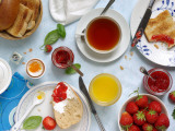Breakfast with Strawberry Jams