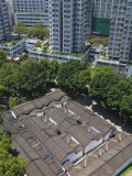 China, Hong Kong, Traditional Houses with Tiled Roof