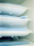 Trays with Plastic Folders in Them